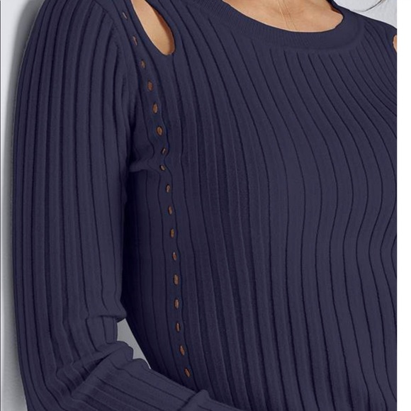 VENUS Ribbed Cutout Sweater，NWOT, size M - Picture 3 of 10